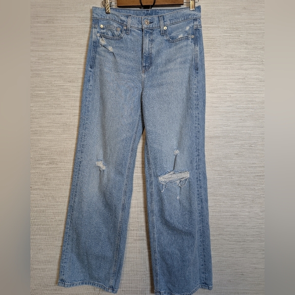 AYR The Secret Sauce Heirloom Distressed Light WashJeans 28 Short Premium Denim - Picture 2 of 15